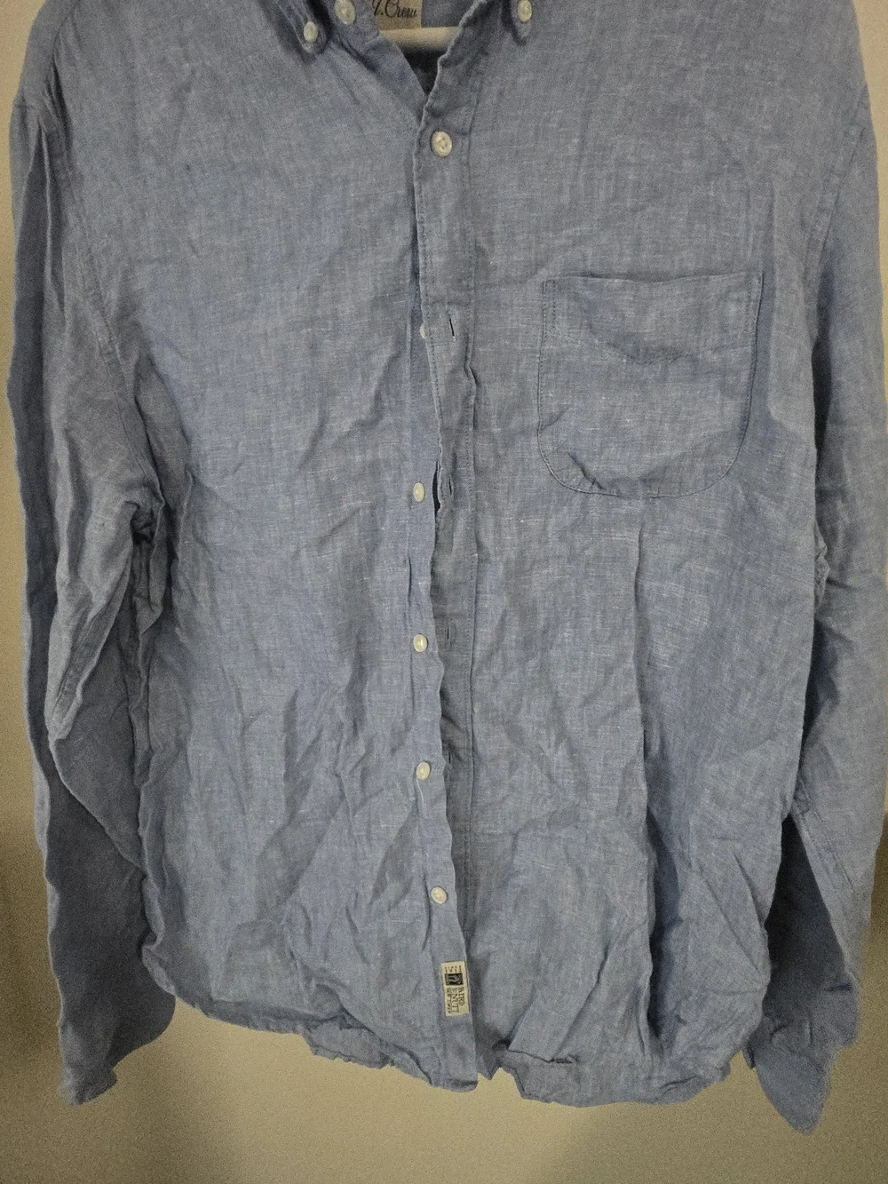 J Crew Linen Button-Down Shirt